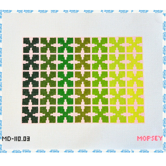 Geo Floral Pink and Green
