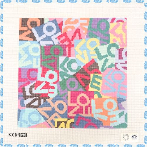 Multicolored Lovevolve Pilow
