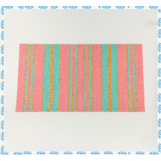 Pink Ticking Eyeglass Case
