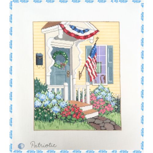 Patriotic Yellow House