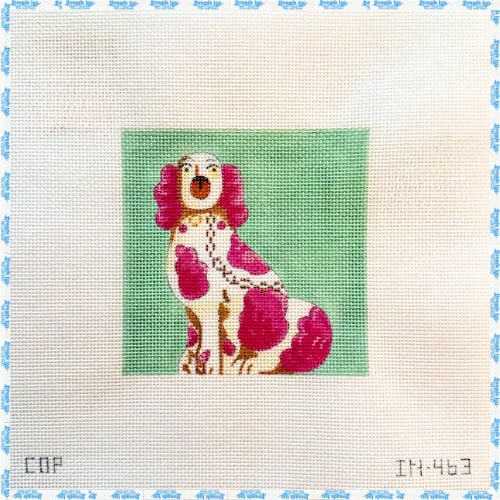 Pink Staffordshire Dog Left Facing