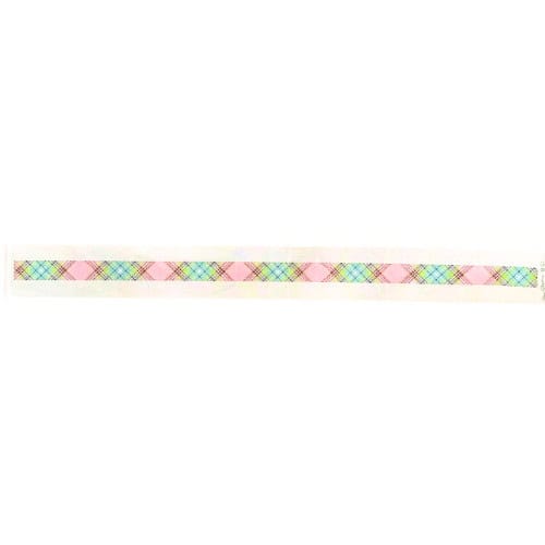 Pink and Green Plaid Belt