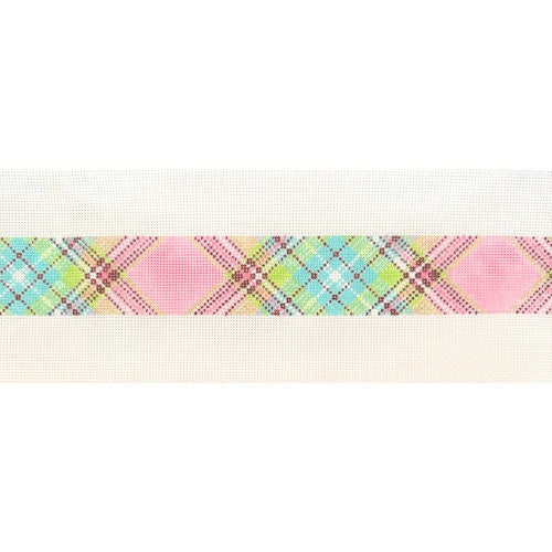 Pink and Green Plaid Belt
