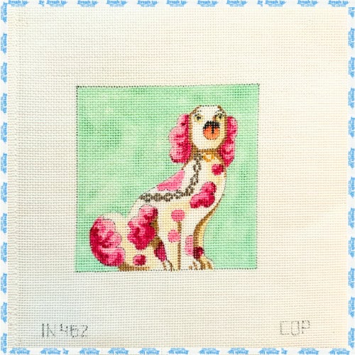 Pink Staffordshire Dog Right Facing