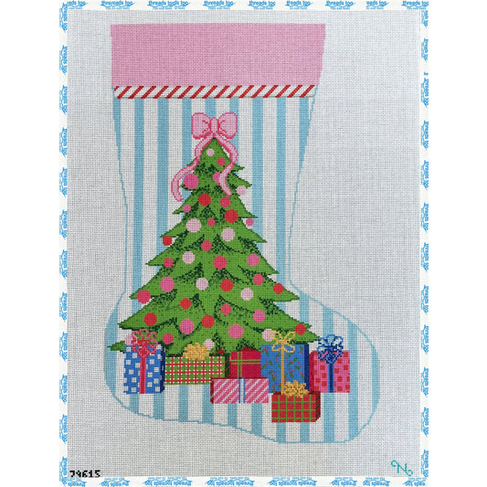 Pinstripe Holiday Stocking