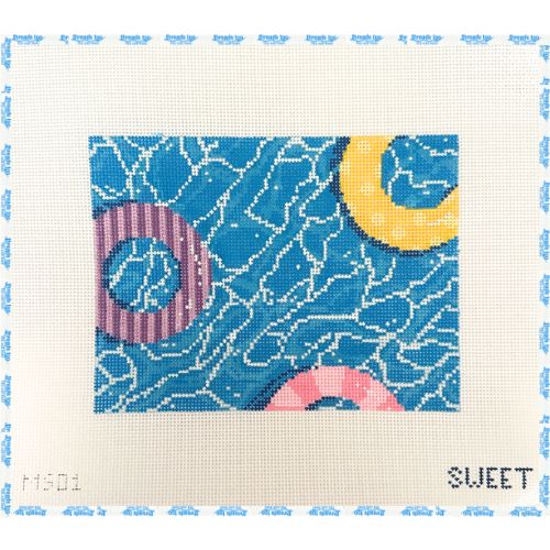 Pool Clutch with Floaties - The Gingham Stitchery