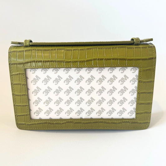 The Everyday Clutch- Green Croc