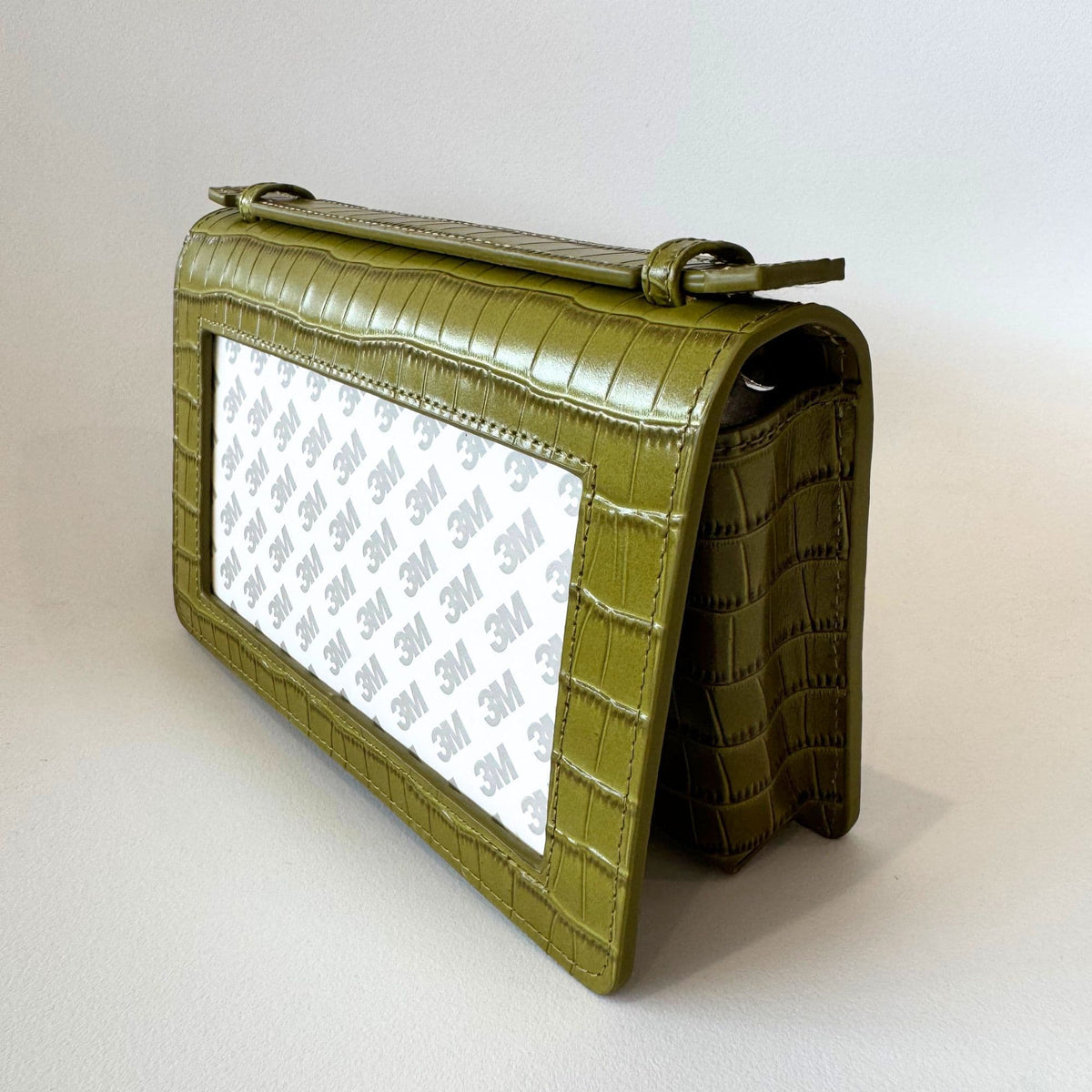 The Everyday Clutch- Green Croc