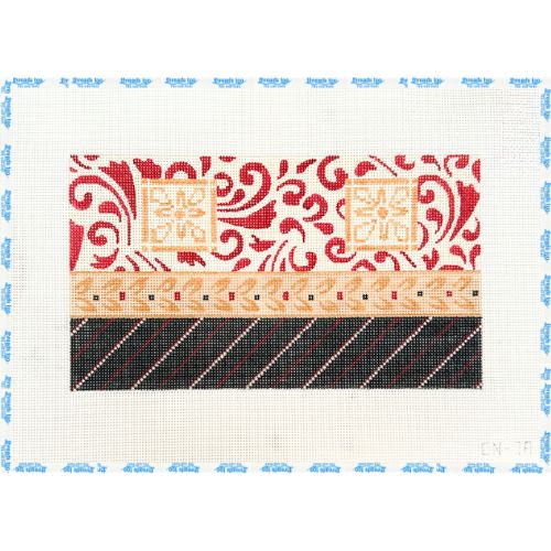 Red, Tan, and Black Pattern