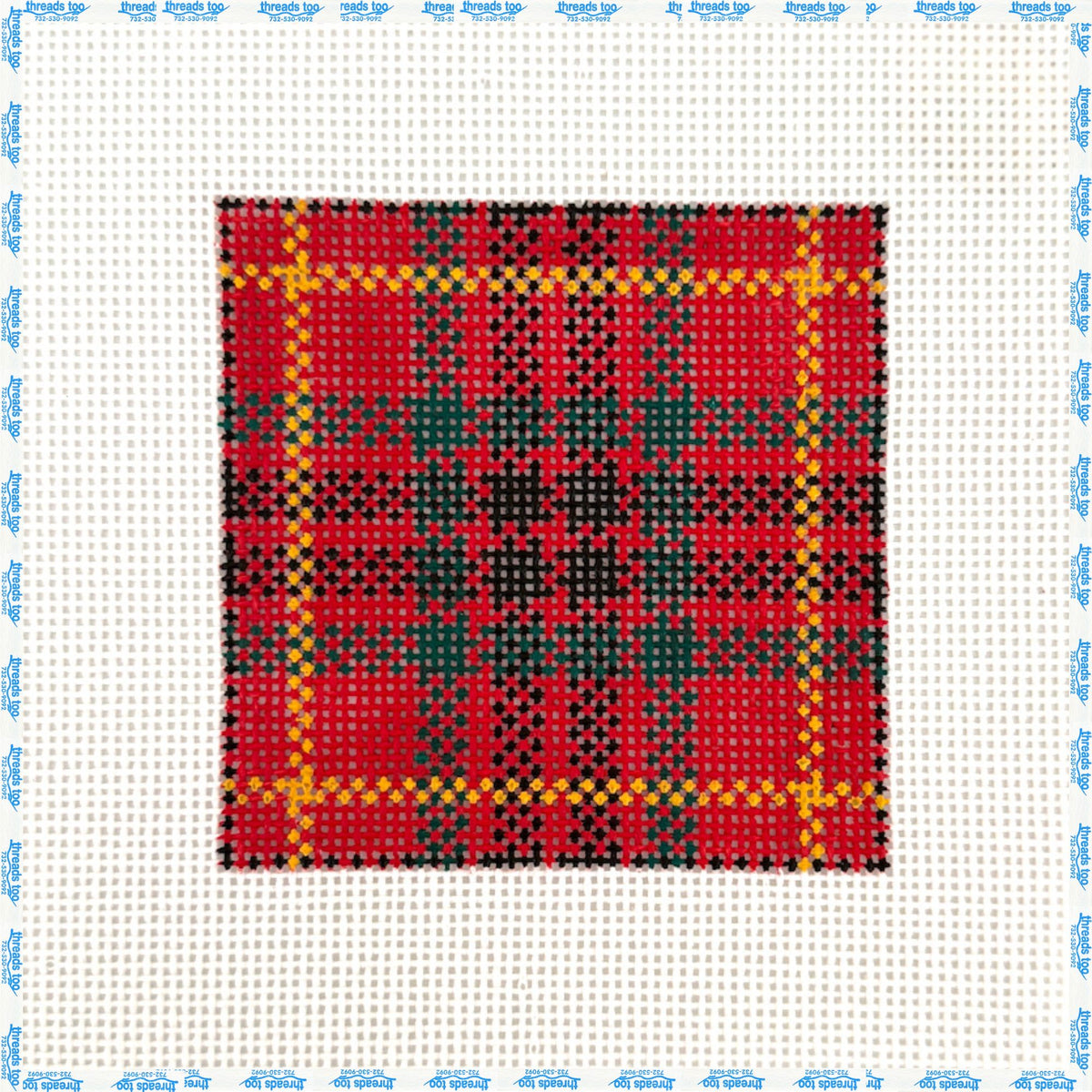 Red and Green Plaid Square