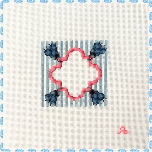Striped Tassels - Blue