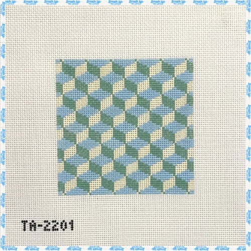 Block Square Blue and Green