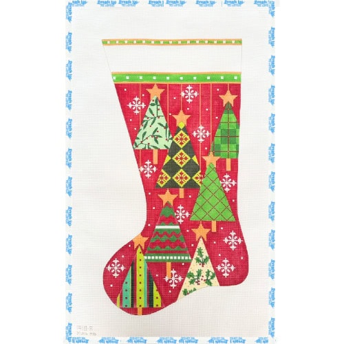 Triangle Christmas Tree Stocking