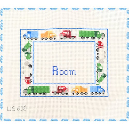 Room Sign with Trucks