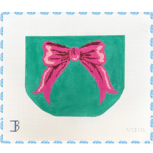 Turquoise Purse with Pink Bow