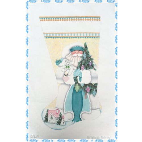 Melissa Shirley- Winter White Santa Stocking