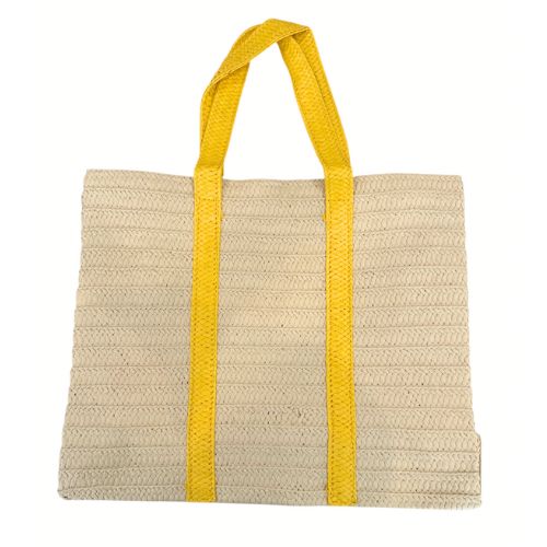 Yellow Raffia Bag