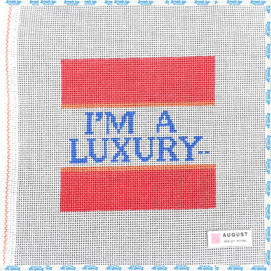 I'm a Luxury hand-painted needlepoint canvas by August Design Works