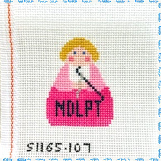 NDLPT Angel hand-painted needlepoint ornament canvas by KCN