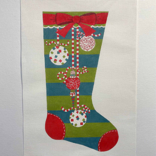 Ornament with Red Bow Stocking