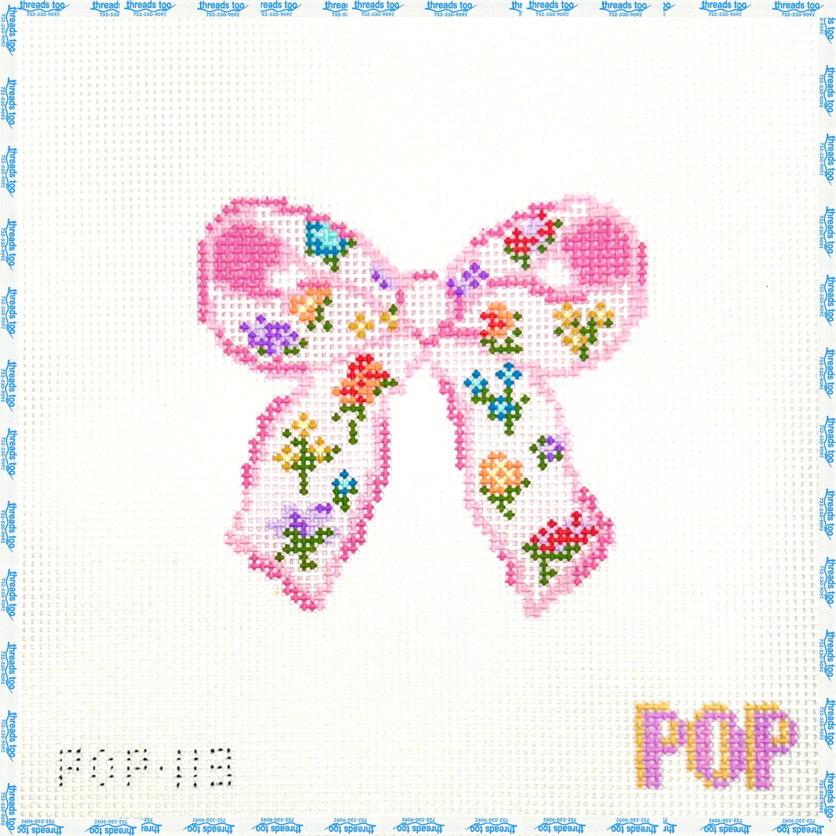 Pink Floral Bow