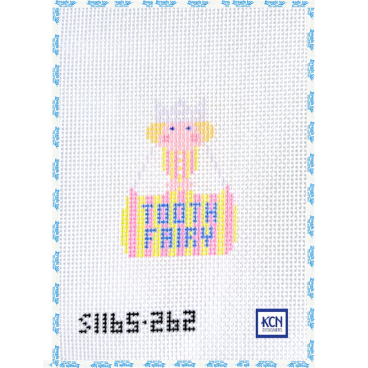 Tooth Fairy Angel hand-painted needlepoint ornament canvas by KCN