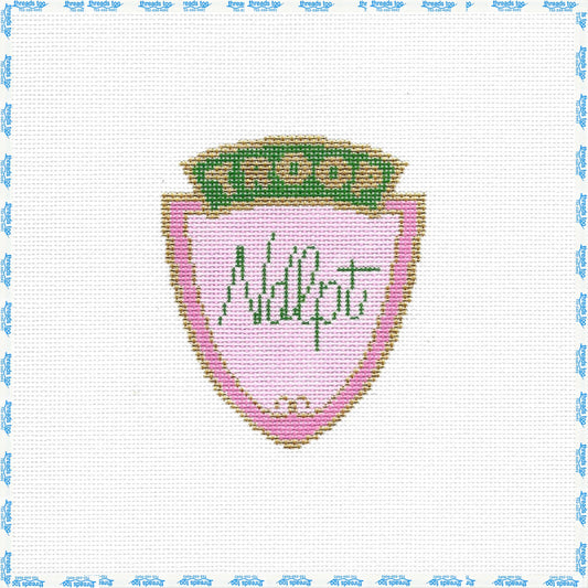 Troop NDLPT hand-painted needlepoint ornament canvas by C'ate La Vie