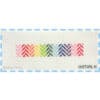 Rainbow Herringbone Fob