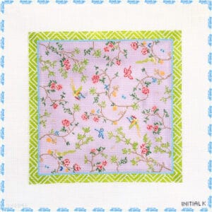 Chinoiserie Lime Green and Lavender