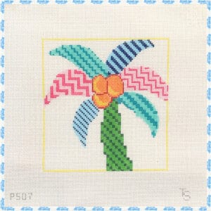 Painted Stitches Palm Tree