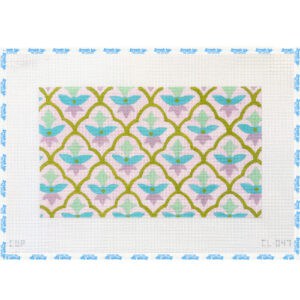 Turquoise and Lavender Print