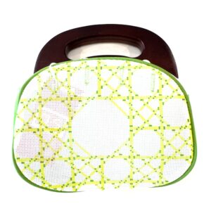 Bermuda Bag Green Caning - Ann Kaye