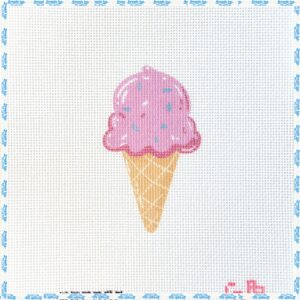 Pink Ice Cream Cone