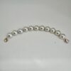 Charming Beads- Pearl and Rhinestone with Gold Clasp