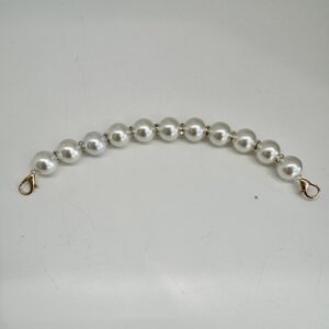 Charming Beads- Pearl/Rhinestone/Gold Clasp