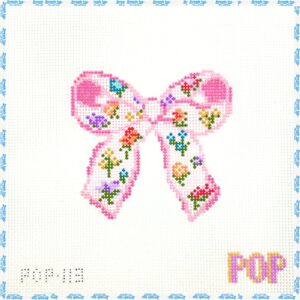 Pink Floral Bow